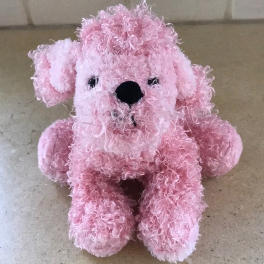 Pink poodle stuffed animal